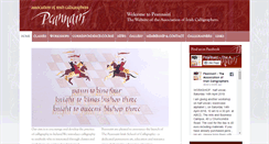 Desktop Screenshot of calligraphy.ie